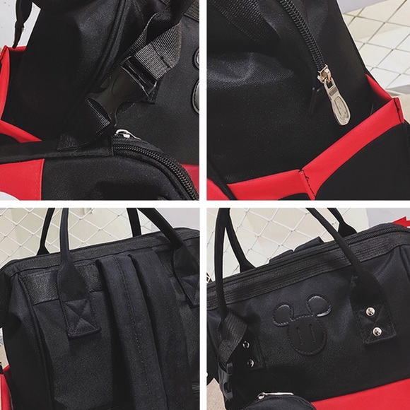 Minnie Mouse Large Capacity Backpack Diaper Bag - Picture 8 of 16